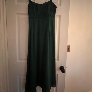 Brand New Forest Green Abercrombie MIDI Dress
